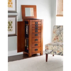 Delia Jewelry Armoire Brown - Powell Company -Quality Furniture Store GUEST 0454207a 822a 4010 846b b8a617a392c9