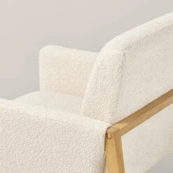 Boucle Upholstered Accent Arm Chair - Cream - Hearth & Hand™ With Magnolia -Quality Furniture Store GUEST 048e0445 498d 4ee6 88fb 43fc40b20dd3