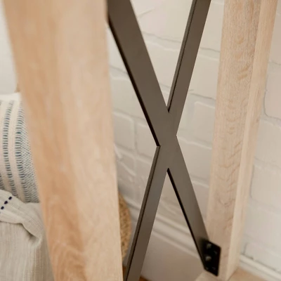 Sophie Rustic Industrial X Frame Entry Table - Saracina Home 6 Sophie Rustic Industrial X Frame Entry Table - Saracina Home - Image 4