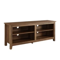 Transitional 4 Cubby Wood Open Storage TV Stand For TVs Up To 65"- Saracina Home -Quality Furniture Store GUEST 055e3d67 b0c0 466b 95ea 08ad7d4ecdfb