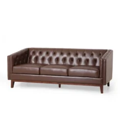 Ovando Contemporary Upholstered 3 Seater Sofa - Christopher Knight Home -Quality Furniture Store GUEST 09f60da1 8989 456c ac68 90edba24e79b