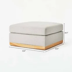 Woodland Hills Modular Sectional Ottoman Light Gray - Threshold™ Designed With Studio McGee -Quality Furniture Store GUEST 0ed068aa 7686 4196 a244 18c08b84b454