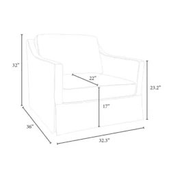 Vivian Park Upholstered Swivel Chair Cream - Threshold™ Designed With Studio McGee -Quality Furniture Store GUEST 0f6cc5a6 f1ac 4b5a a69b 5faae524745a