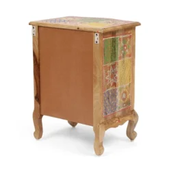 Ailey Handcrafted Boho Mango Wood 3 Drawer Nightstand Natural - Christopher Knight Home -Quality Furniture Store GUEST 110cf7e6 7613 401d 89e3 e97fb2933bed
