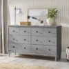 Stiva Classic Mid-Century Modern Horizontal 6 Drawer Dresser - Saracina Home -Quality Furniture Store GUEST 1552172c 8955 45f1 8875 f64c868752ab