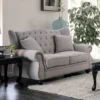 Irving Tufted Loveseat Light Gray - HOMES: Inside + Out -Quality Furniture Store GUEST 16b9a7e2 9890 460b b8c4 f8619b9c409a