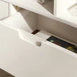 Cara Mid-Century Modern 3 Drawer Corner TV Stand For TVs Up To 58" - Saracina Home -Quality Furniture Store GUEST 16e201fb 9ccb 410b bf1e 5d35f27bed39