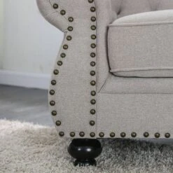 Irving Tufted Loveseat Light Gray - HOMES: Inside + Out -Quality Furniture Store GUEST 1ac13a88 bd39 412c 9a77 6a1ab62b6709