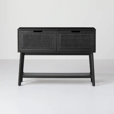 Wood & Cane Console Table With Pull-Down Drawers - Hearth & Hand™ With Magnolia 11 Wood & Cane Console Table With Pull-Down Drawers - Hearth & Hand™ With Magnolia - Image 9