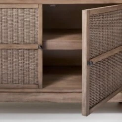 Brandeis Woven TV Stand For TVs Up To 60" Brown - Threshold™ Designed With Studio McGee -Quality Furniture Store GUEST 207e0e77 d234 4ee8 8261 19fba8aebd36