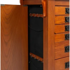 Delia Jewelry Armoire Brown - Powell Company -Quality Furniture Store GUEST 2245716a fa42 47af 9bbe f7ab634fcde4