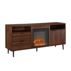 Ronan Modern Storage With Electric Fireplace TV Stand For TVs Up To 65" - Saracina Home -Quality Furniture Store GUEST 229092b1 976f 4913 8304 23d0e5f7b5c4