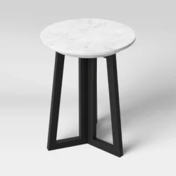 Altavista Round Marble End Table White - Threshold™ -Quality Furniture Store GUEST 2758c8eb 8d8e 4972 8d46 eafeb11b9283