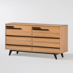 Modern 6 Drawer Double Dresser With Long Handles - Saracina Home 27 Modern 6 Drawer Double Dresser With Long Handles - Saracina Home -Quality Furniture Store GUEST 2c694bce 393f 4fa1 b755 97ada237d15a
