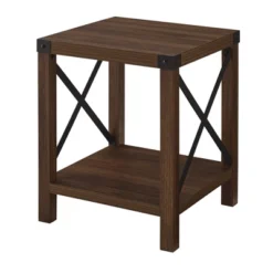 Sophie Rustic Industrial X Frame Side Table - Saracina Home -Quality Furniture Store GUEST 2eab057f bcba 405f a0cf 6f98e2aca435