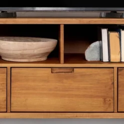 Cara Mid-Century Modern 3 Drawer TV Stand For TVs Up To 65" - Saracina Home -Quality Furniture Store GUEST 30f7263f 97ce 4f00 8ef8 2c956afbc0e9