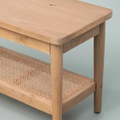 Wood & Cane Bench Natural - Hearth & Hand™ With Magnolia -Quality Furniture Store GUEST 3148ecc4 67d2 4687 b753 97399c771307