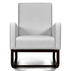 Tangkula 2-in-1 Upholstered Rocking Chair With Wood Leg & Pillow Relax Sofa Chair Light Grey/Beige/Dark Gray -Quality Furniture Store GUEST 319dd84e 5221 46b3 8dee 78b675f7bfd5