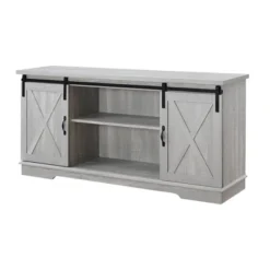 Modern Transitional Sliding Barndoor TV Stand For TVs Up To 65"- Saracina Home 41 Modern Transitional Sliding Barndoor TV Stand For TVs Up To 65"- Saracina Home -Quality Furniture Store GUEST 31a34286 e5bc 4cdb 95bc c04f39622d58