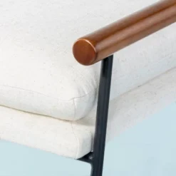 Cushioned Metal & Wood Bench - Cream/Black - Hearth & Hand™ With Magnolia -Quality Furniture Store GUEST 31d32cd8 6e8f 42a8 ba93 0f4864c8073d