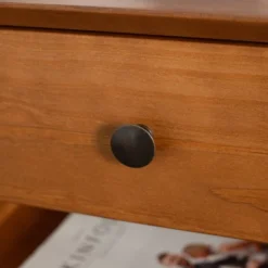 Greenberg 1 Drawer Mid-Century Modern Solid Wood Nightstand - Saracina Home -Quality Furniture Store GUEST 32d65046 0b5a 4b0e 8442 377c764fbe19