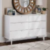 Mid-Century Modern Groove Wood 6 Drawer Dresser - Saracina Home -Quality Furniture Store GUEST 33d3dfa0 9d51 4006 9c57 eac76d57abaf