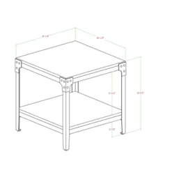 Set Of 2 Benny Urban Industrial Angle Iron Side Tables - Saracina Home -Quality Furniture Store GUEST 36f541d7 e3c1 4bfe a7c1 00065ab8ba6c