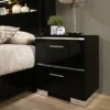 Shorehaven 2 Drawer Nightstand With USB Plug Black - MiBasics 2 Shorehaven 2 Drawer Nightstand With USB Plug Black - MiBasics -Quality Furniture Store GUEST 38190c7c 9b61 4dcb 956d d411b66b8679