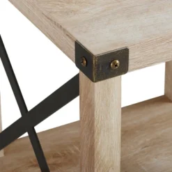 Set Of 2 Sophie Rustic Farmhouse X Frame Side Tables - Saracina Home -Quality Furniture Store GUEST 384841a6 6457 4b3c 8b28 0bfc3c51f790