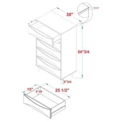 Mid-Century Modern Contoured 5 Drawer Chest Of Drawers - Saracina Home 35 Mid-Century Modern Contoured 5 Drawer Chest Of Drawers - Saracina Home -Quality Furniture Store GUEST 43cc1e9a 5cd5 4151 938d 575cc286a256