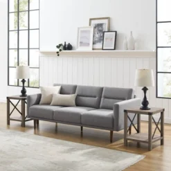 Set Of 2 Sophie Rustic Farmhouse X Frame Side Tables - Saracina Home -Quality Furniture Store GUEST 43e98224 dc95 406b 9b2a 49942d8153d0