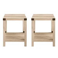 Set Of 2 Sophie Rustic Farmhouse X Frame Side Tables - Saracina Home -Quality Furniture Store GUEST 44f79b6e 19f0 4b8d a95b e597d82b26b9