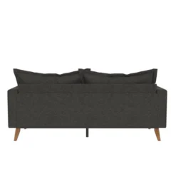 Maryan Pillowback Wood Stretcher Sofa Gray Linen - Room & Joy -Quality Furniture Store GUEST 4538ad06 746c 4572 997f 4006936256c1