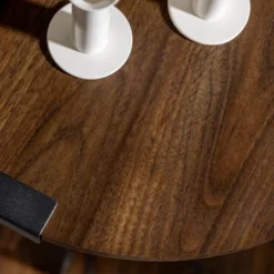 Wrightson Urban Industrial Faux Wrap Leg Round Side Table - Saracina Home -Quality Furniture Store GUEST 456673d7 f467 4828 bd8a ae55f8658639