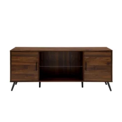 2 Door Mid-Century Modern Wood Storage TV Stand For TVs Up To 65" - Saracina Home -Quality Furniture Store GUEST 49853bf3 b9f4 42e9 9797 872d2fc51fcb