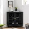 2 Door Corner Accent Cabinet With Fretwork Doors - Saracina Home -Quality Furniture Store GUEST 4d368381 2d1a 4fd1 abbf 954cdb9da00c