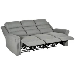 HOMCOM Recliner Sofa Couch With Easy Pull Handles And Adjustable Footrest, 3 Seater Sofa Modern Couch, Gray 9 HOMCOM Recliner Sofa Couch With Easy Pull Handles And Adjustable Footrest, 3 Seater Sofa Modern Couch, Gray -Quality Furniture Store GUEST 4e524981 c02c 4ca4 b112 cfc002a69fca