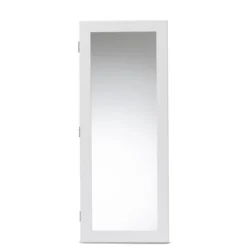 Pontus Wood Wall-Mountable Jewelry Armoire With Mirror - Baxton Studio -Quality Furniture Store GUEST 52e5db1b f444 44a2 865f 6d3687fabb3c