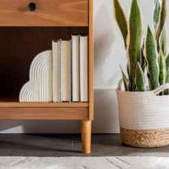 Stiva Classic Mid-Century Modern 1 Drawer Nightstand - Saracina Home -Quality Furniture Store GUEST 55028af7 d3ad 41db 99c2 9b006443ee0f