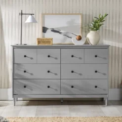 Stiva Classic Mid-Century Modern Horizontal 6 Drawer Dresser - Saracina Home -Quality Furniture Store GUEST 55a1bf06 cdad 4041 80a8 dbce1286add0