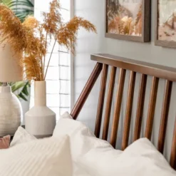 Boho Solid Wood Spindle Platform Bed - Saracina Home -Quality Furniture Store GUEST 56d06391 618a 4987 81f4 c67d43671300