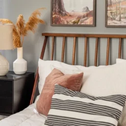 Boho Solid Wood Spindle Platform Bed - Saracina Home -Quality Furniture Store GUEST 5d564539 27f1 4dd4 a895 beb836e285be