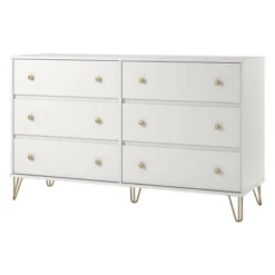 6 Drawer Finley Dresser White - Novogratz -Quality Furniture Store GUEST 629ffc05 8802 4e61 b17b 2773c00a6b21