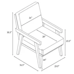 Grantsville Wood Frame Accent Chair With Grid Back - Threshold™ Designed With Studio McGee -Quality Furniture Store GUEST 63af688c c6d7 4926 8635 a7774e315ee8
