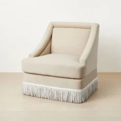 Alberhill Velvet Accent Chair With Fringe - Opalhouse™ Designed With Jungalow™ -Quality Furniture Store GUEST 6a2c8665 b5eb 4e71 9163 3f7b29c4d6c7