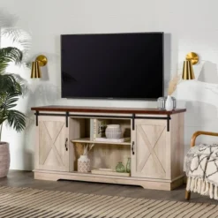 Modern Transitional Sliding Barndoor TV Stand For TVs Up To 65"- Saracina Home 37 Modern Transitional Sliding Barndoor TV Stand For TVs Up To 65"- Saracina Home -Quality Furniture Store GUEST 6cfa14d3 36c0 4768 9784 c3a77c7e184f