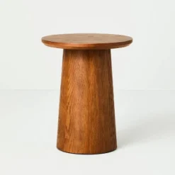 Round Wood Pedestal Accent Side Table - Hearth & Hand™ With Magnolia -Quality Furniture Store GUEST 6f4c069f c2f0 4139 90f4 d2903dac3dc4
