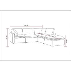 5pc Allandale Modular Sectional Sofa Set - Project 62™ -Quality Furniture Store GUEST 6fe5734f a99e 4188 b902 bcc9240740b5