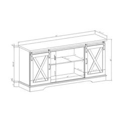 Modern Transitional Sliding Barndoor TV Stand For TVs Up To 65"- Saracina Home 35 Modern Transitional Sliding Barndoor TV Stand For TVs Up To 65"- Saracina Home -Quality Furniture Store GUEST 718dd989 f52a 47b4 994a 51f6706185e4