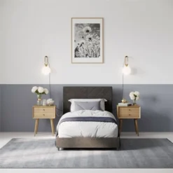 Yanis Upholstered Bed With USB - Room & Joy -Quality Furniture Store GUEST 76dcadad 6005 4f46 8622 e3522e920c87